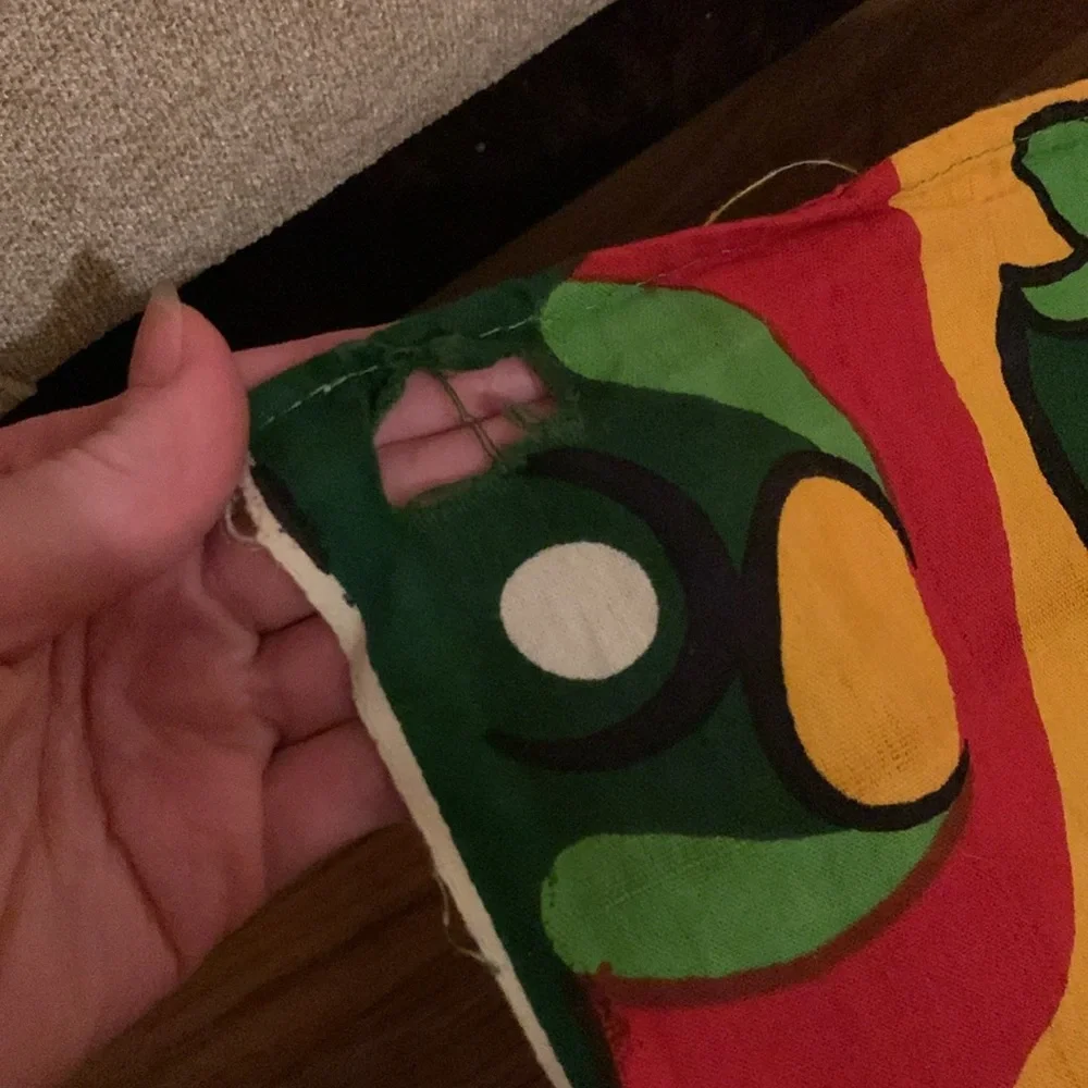 ThreadHeads Rasta Circles With Leaves Tapestry